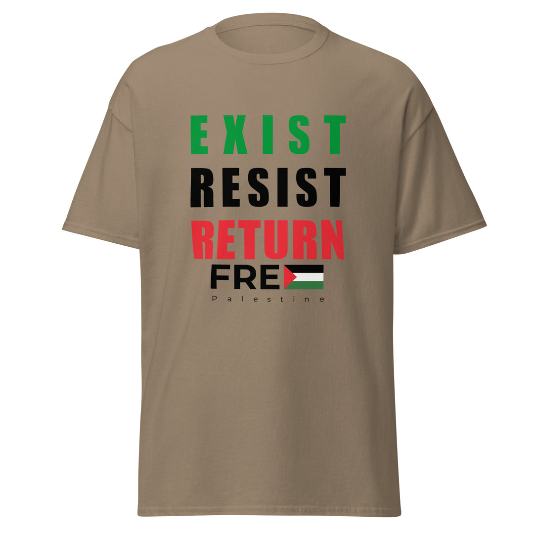 Exist. Resist. Return. - Men’s Classic Tee, Brown Savana