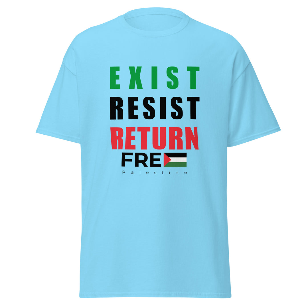 Exist. Resist. Return. - Men’s Classic Tee, Sky