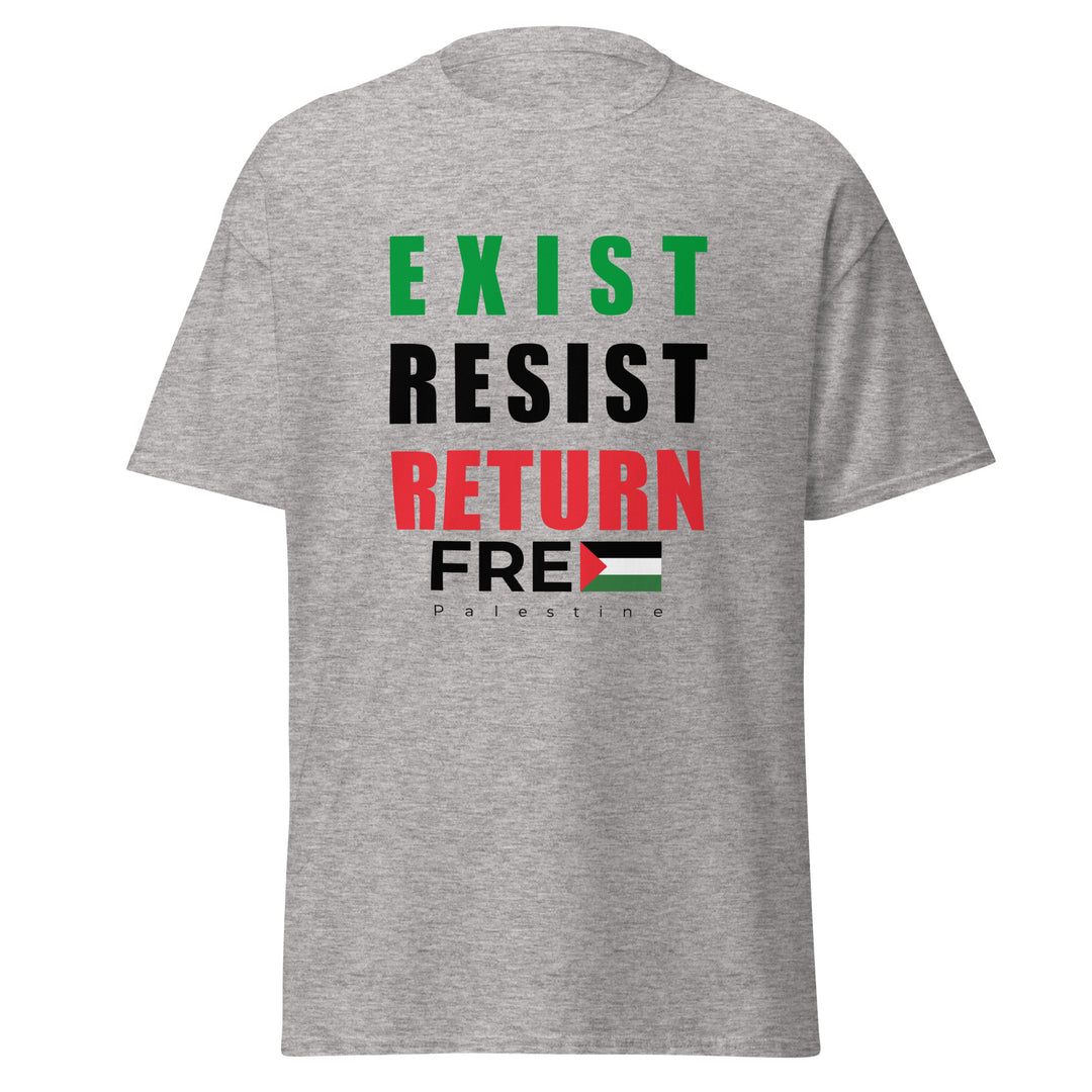 Exist. Resist. Return. - Men’s Classic Tee, Sport Grey
