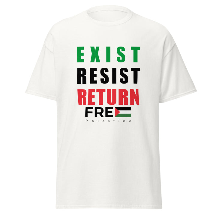Exist. Resist. Return. - Men’s Classic Tee, White