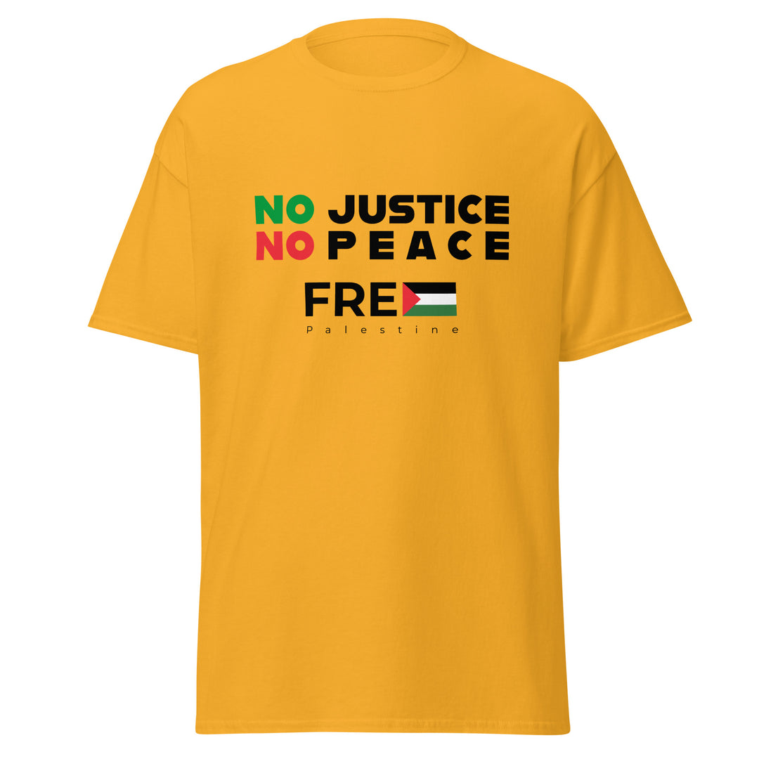 No Justice No Peace - Men’s Classic Tee, Gold