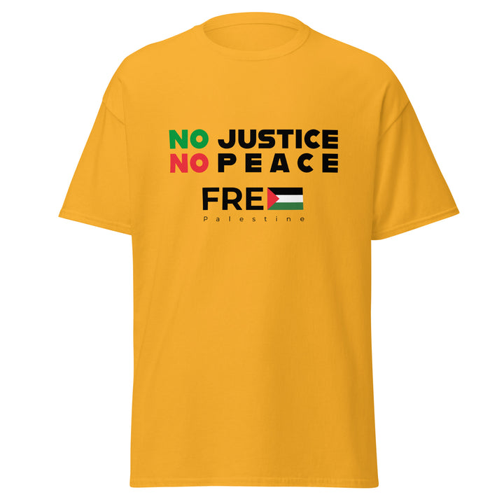 No Justice No Peace - Men’s Classic Tee, Gold