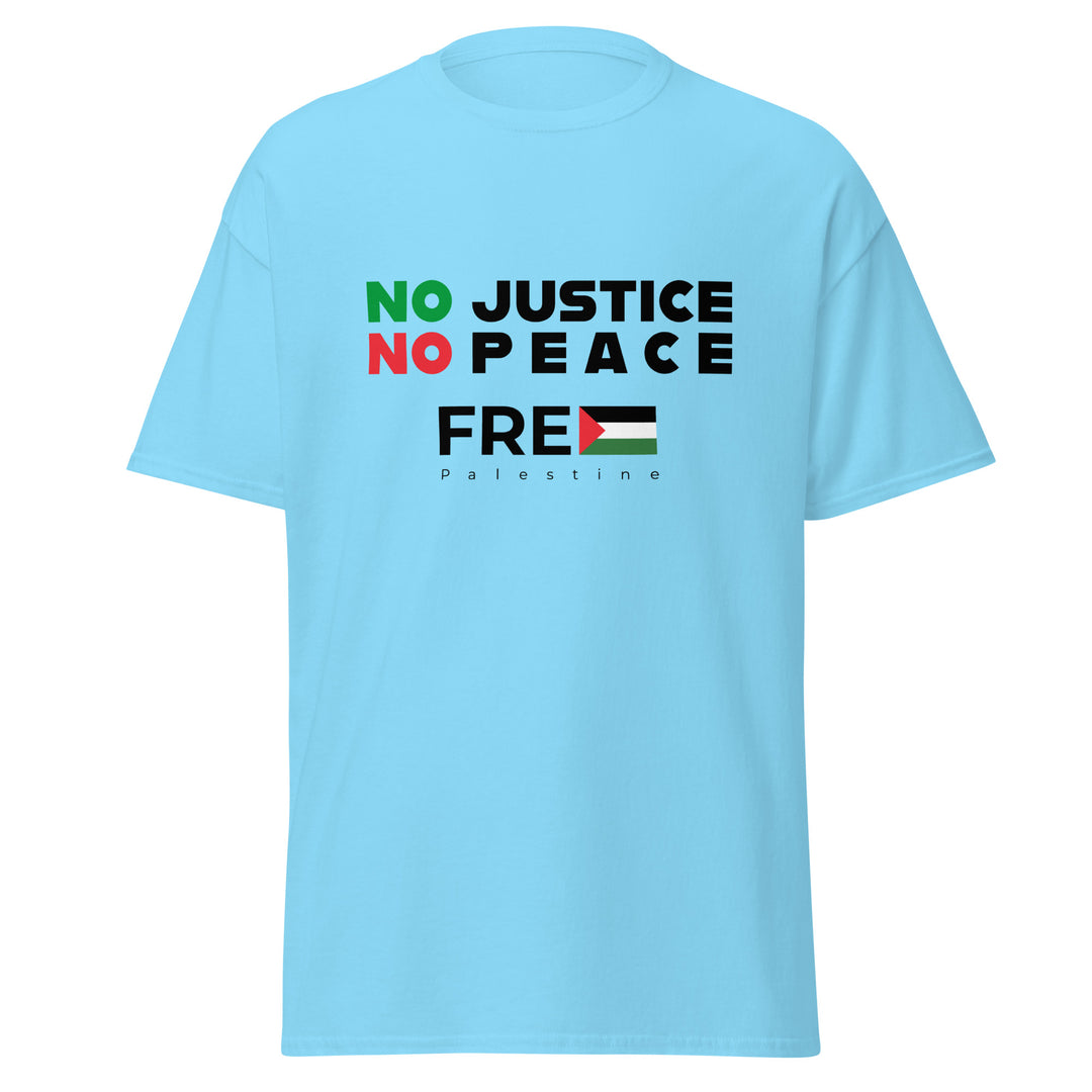 No Justice No Peace - Men’s Classic Tee, Sky