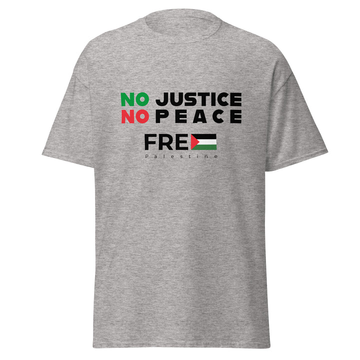 No Justice No Peace - Men’s Classic Tee, Sport Grey