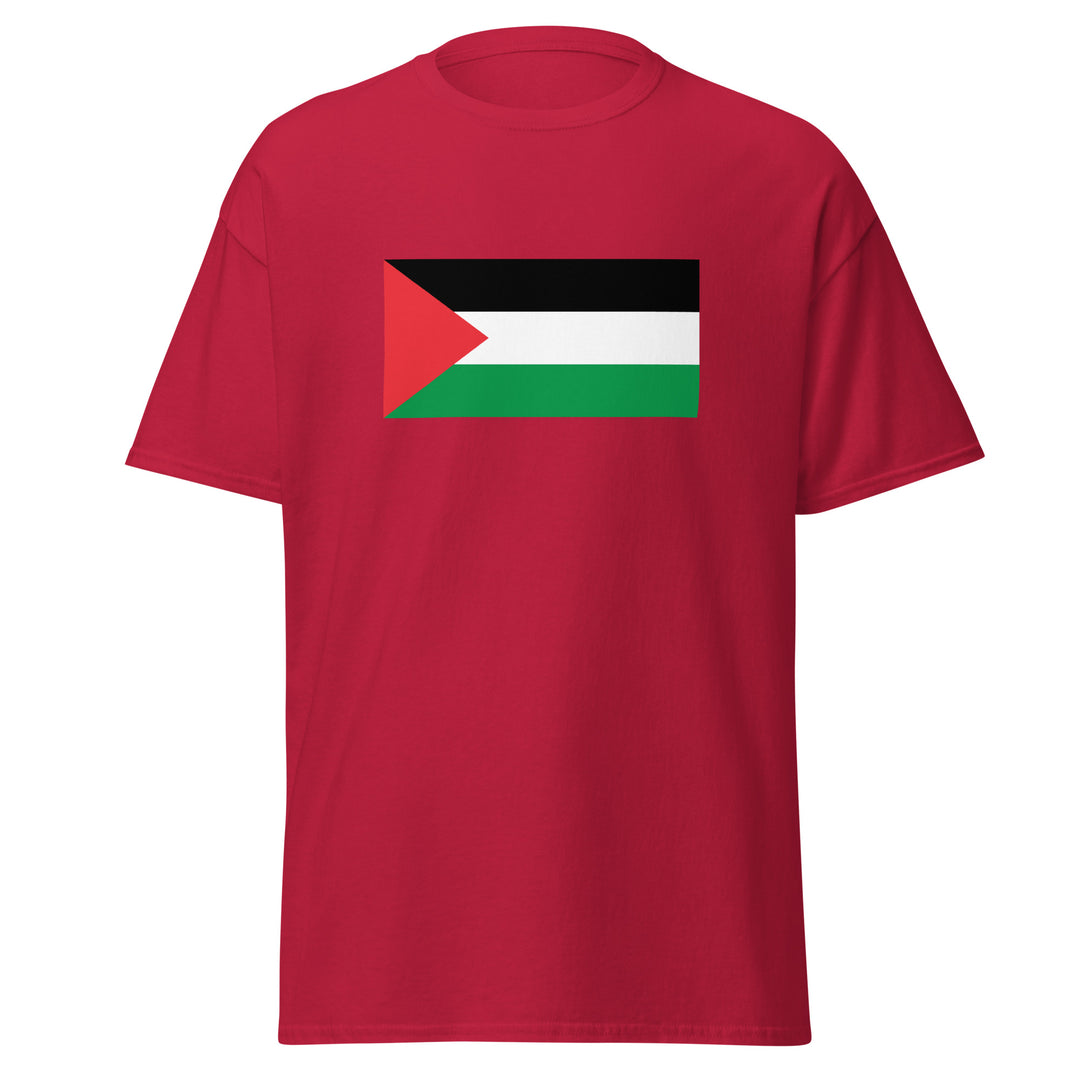 Men’s Classic Tee - Palestine Flag, Cardinal