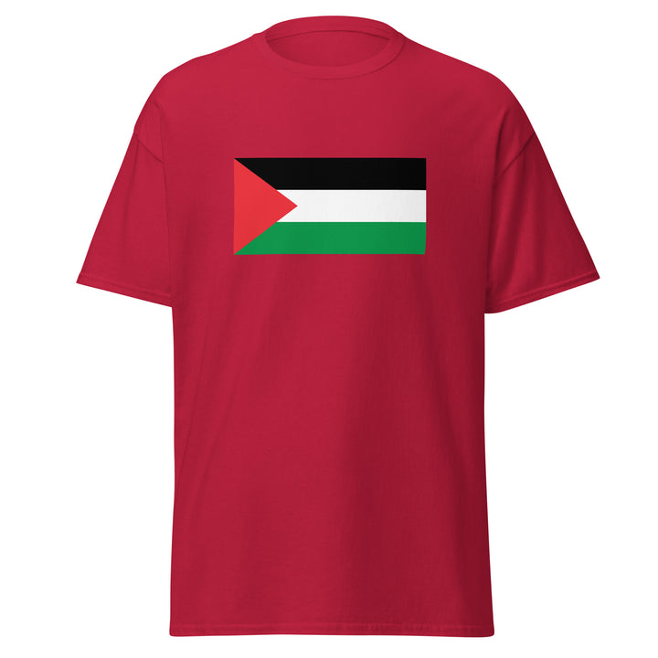 Men’s Classic Tee - Palestine Flag, Cardinal
