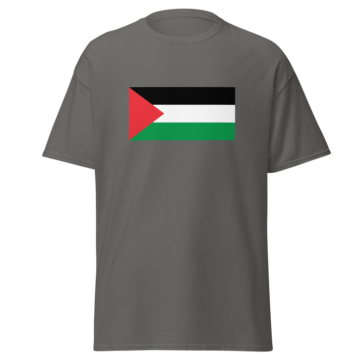 Men’s Classic Tee - Palestine Flag, Charcoal