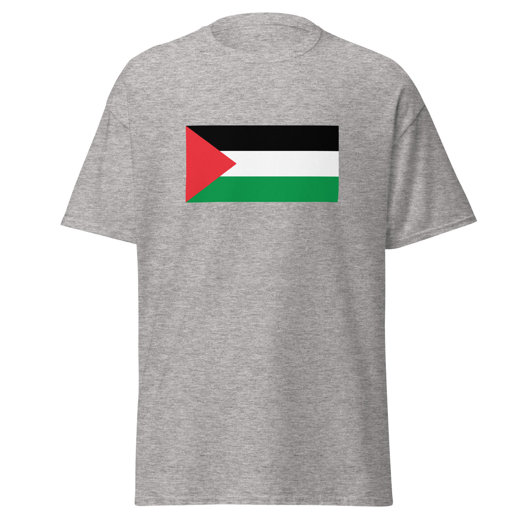 Men’s Classic Tee - Palestine Flag, Sport Grey