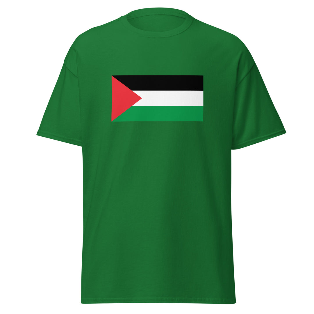 Men’s Classic Tee - Palestine Flag, Turf Green