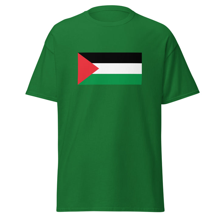 Men’s Classic Tee - Palestine Flag, Turf Green