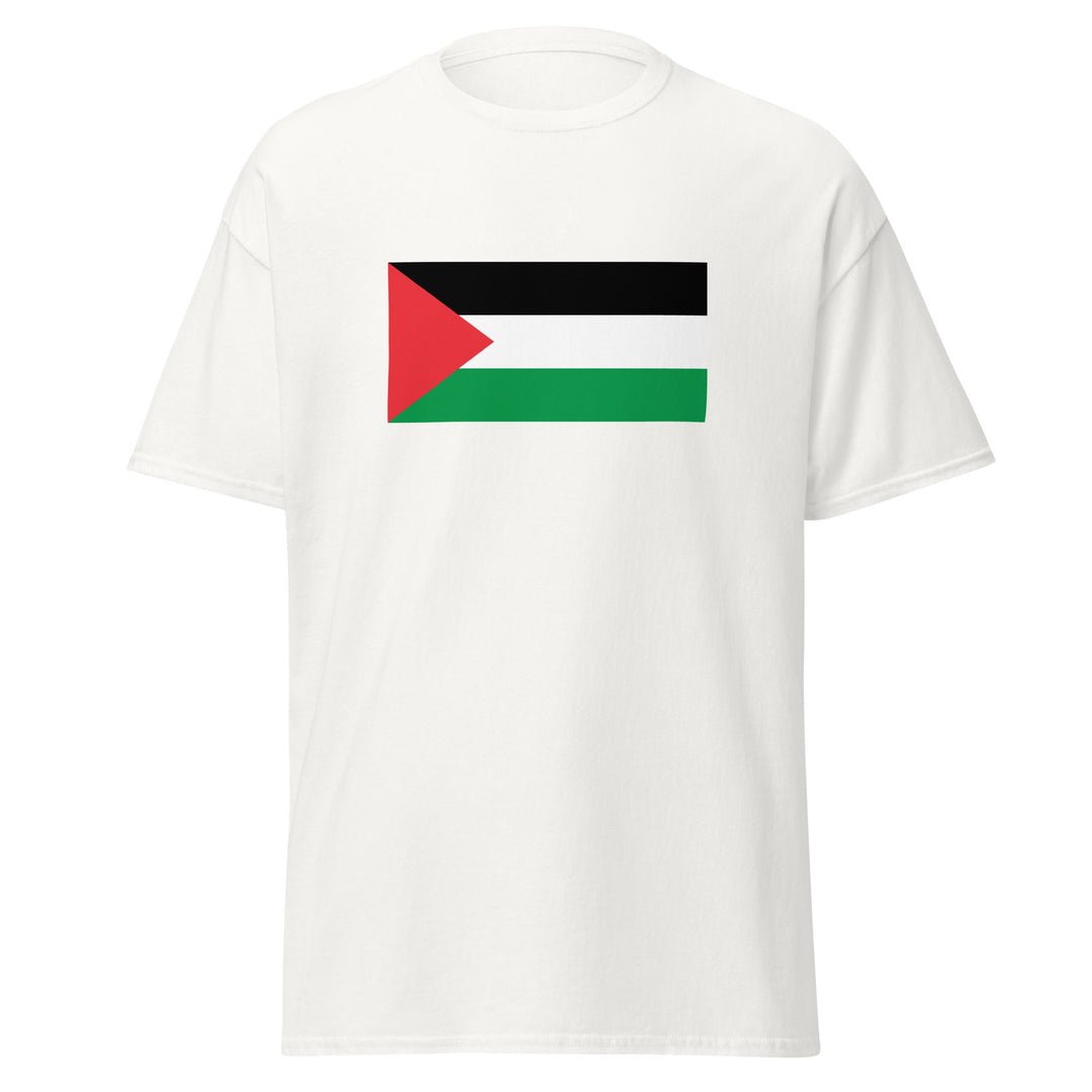 Men’s Classic Tee - Palestine Flag, White