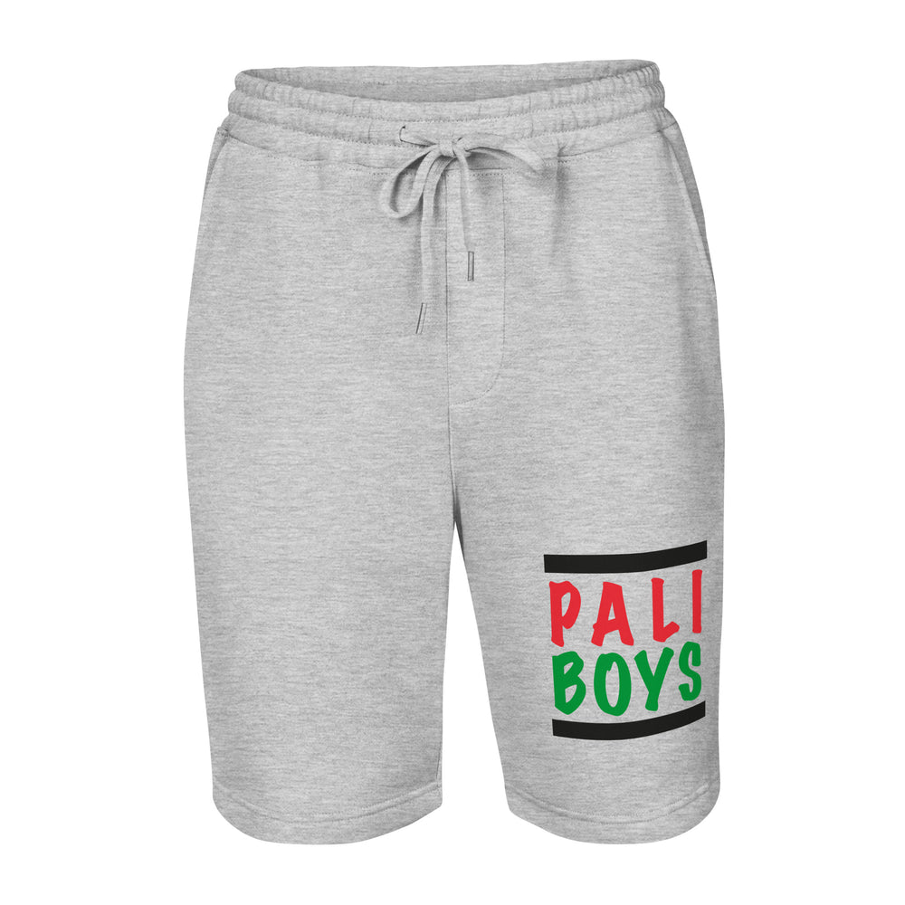Palestinian Boys - Men’s Fleece Shorts, Mens Fleece Shorts Heather Grey