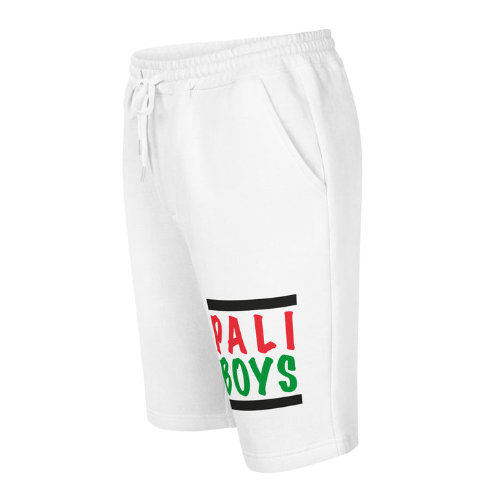 Palestinian Boys - Men’s Fleece Shorts, Mens Fleece Shorts White