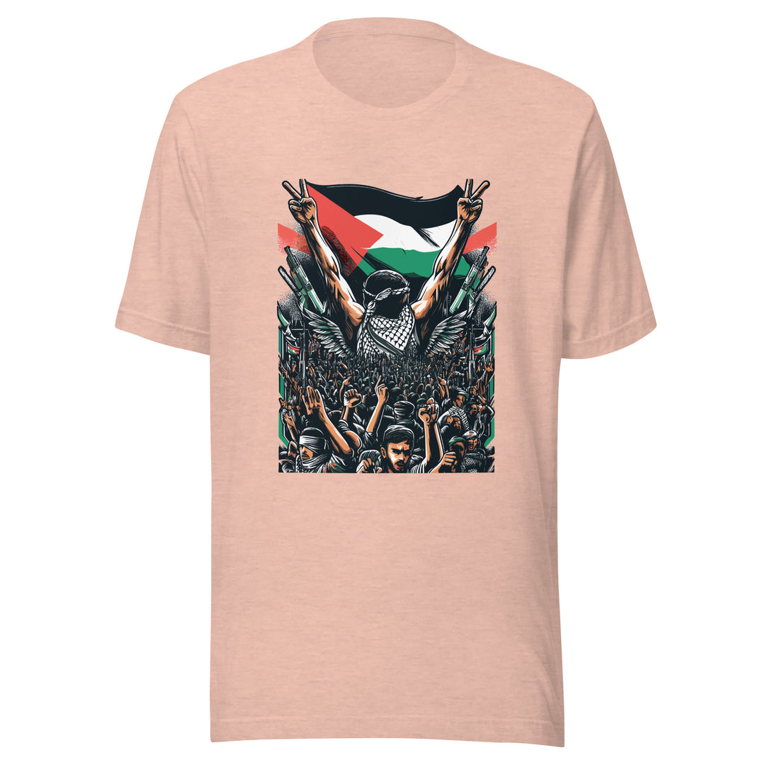 Art by Moh - Men’s T-Shirt, T Shirt Heather Prism Peach