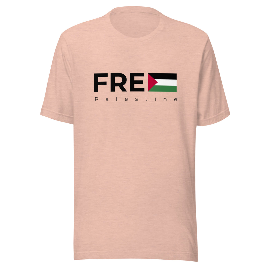 Free Palestine - Men’s T-Shirt, T Shirt Heather Prism Peach