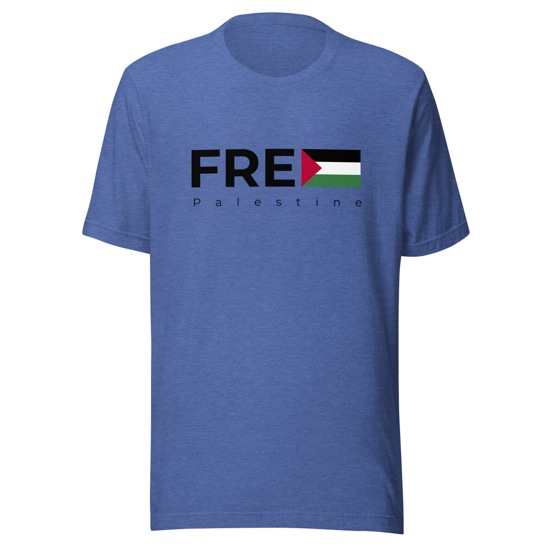 Free Palestine - Men’s T-Shirt, T Shirt Heather True Royal