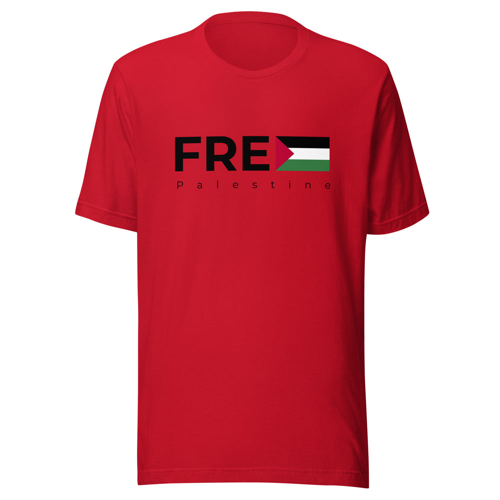 Free Palestine - Men’s T-Shirt, T Shirt Red