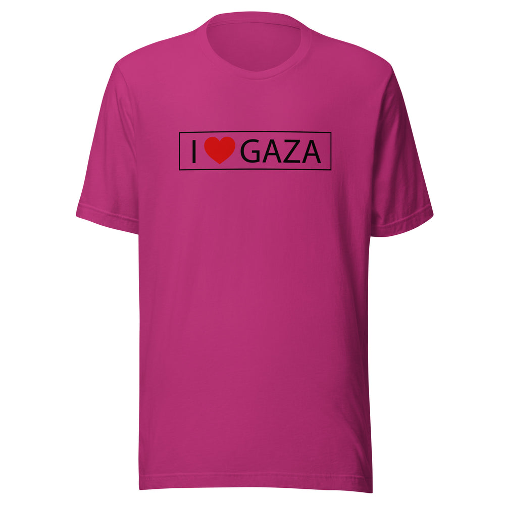 I Love Gaza - Men’s T-Shirt, T Shirt Berry