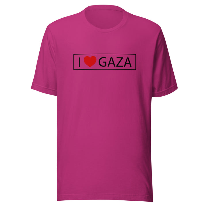 I Love Gaza - Men’s T-Shirt, T Shirt Berry