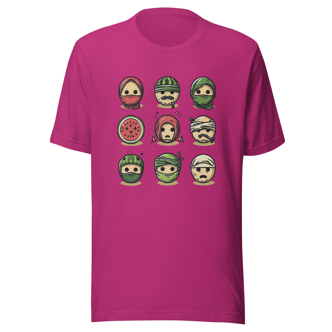 Palestine Emoji - Men’s T-Shirt, T Shirt Berry