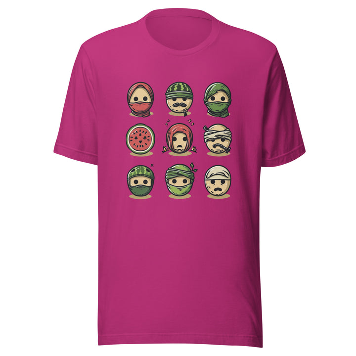 Palestine Emoji - Men’s T-Shirt, T Shirt Berry