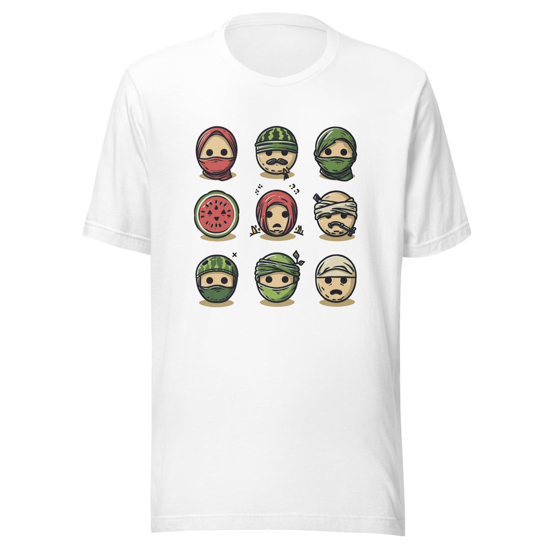 Palestine Emoji - Men’s T-Shirt, T Shirt White