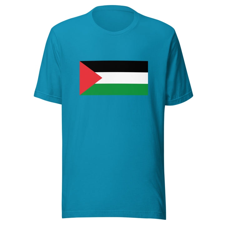 Palestine Flag - Men’s T-Shirt, T Shirt Aqua
