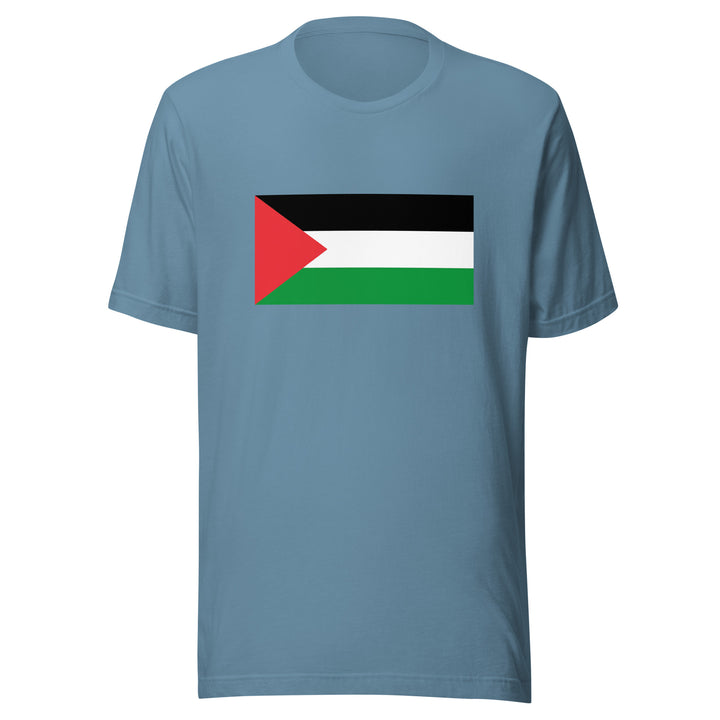 Palestine Flag - Men’s T-Shirt, T Shirt Steel Blue