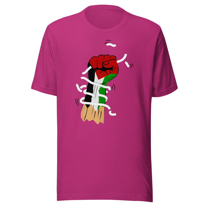 Palestine Hand - Men’s T-Shirt, T Shirt Berry