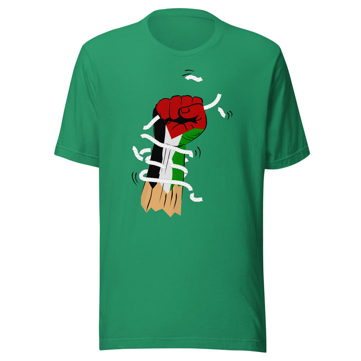 Palestine Hand - Men’s T-Shirt, T Shirt Kelly