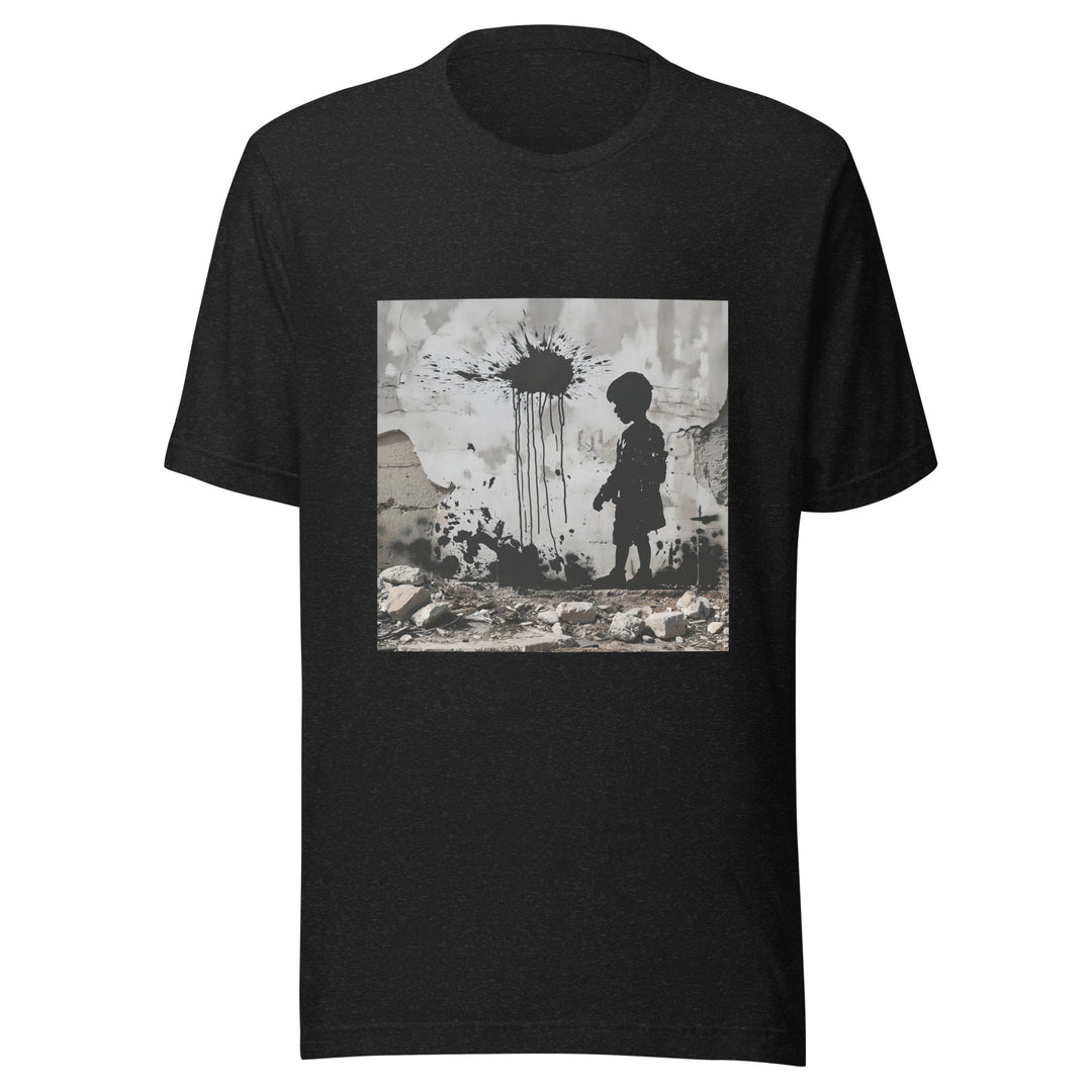 Palestine Wall - Men’s T-Shirt, T Shirt Black Heather