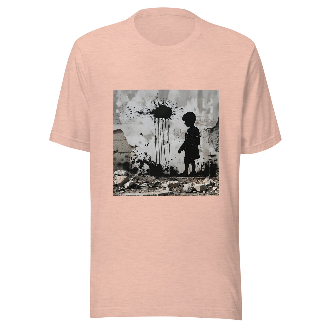 Palestine Wall - Men’s T-Shirt, T Shirt Heather Prism Peach