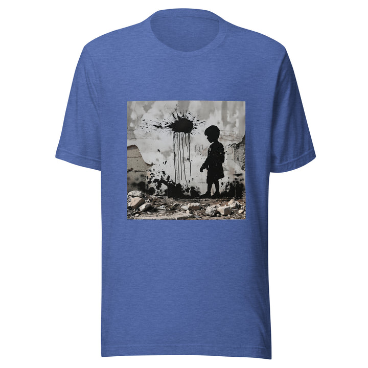 Palestine Wall - Men’s T-Shirt, T Shirt Heather True Royal