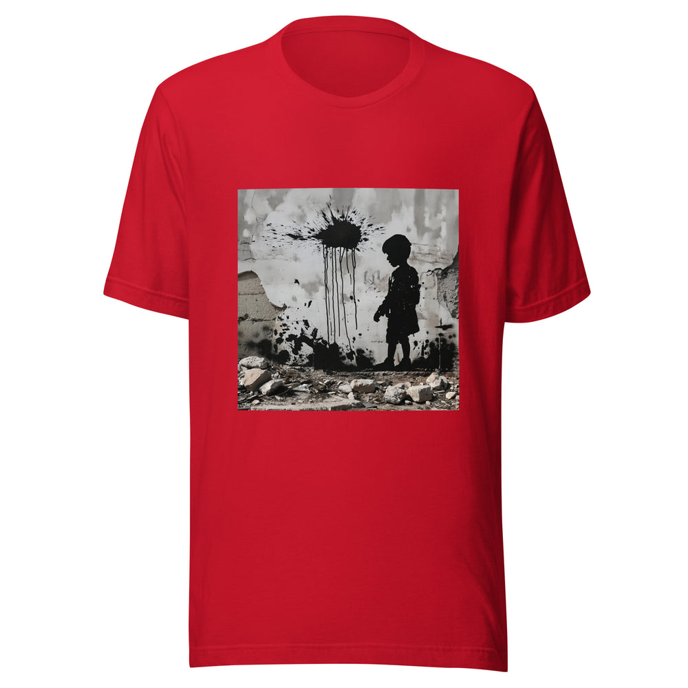 Palestine Wall - Men’s T-Shirt, T Shirt Red