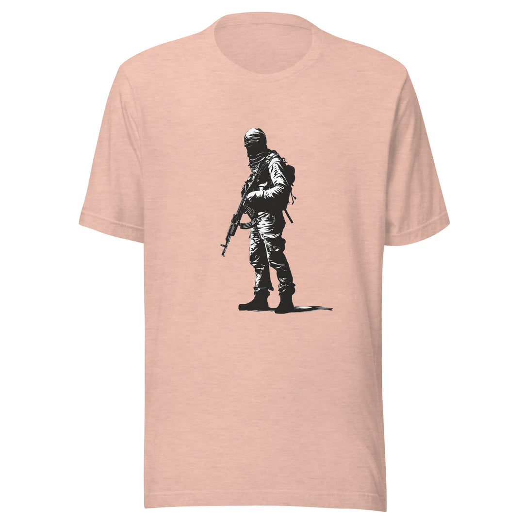 The Fighter - Men’s T-Shirt, T Shirt Heather Prism Peach