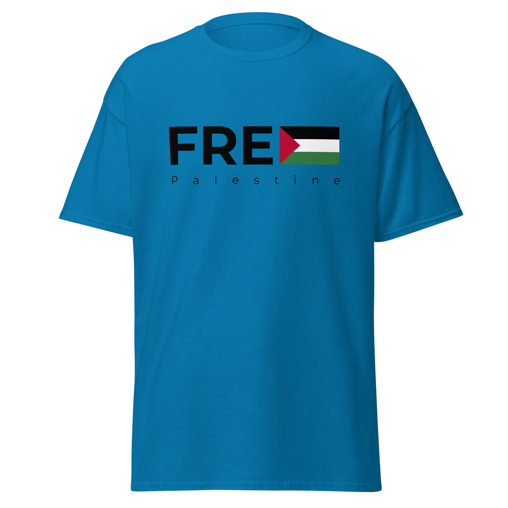 Men's Classic Tee - Free Palestine, Sapphire