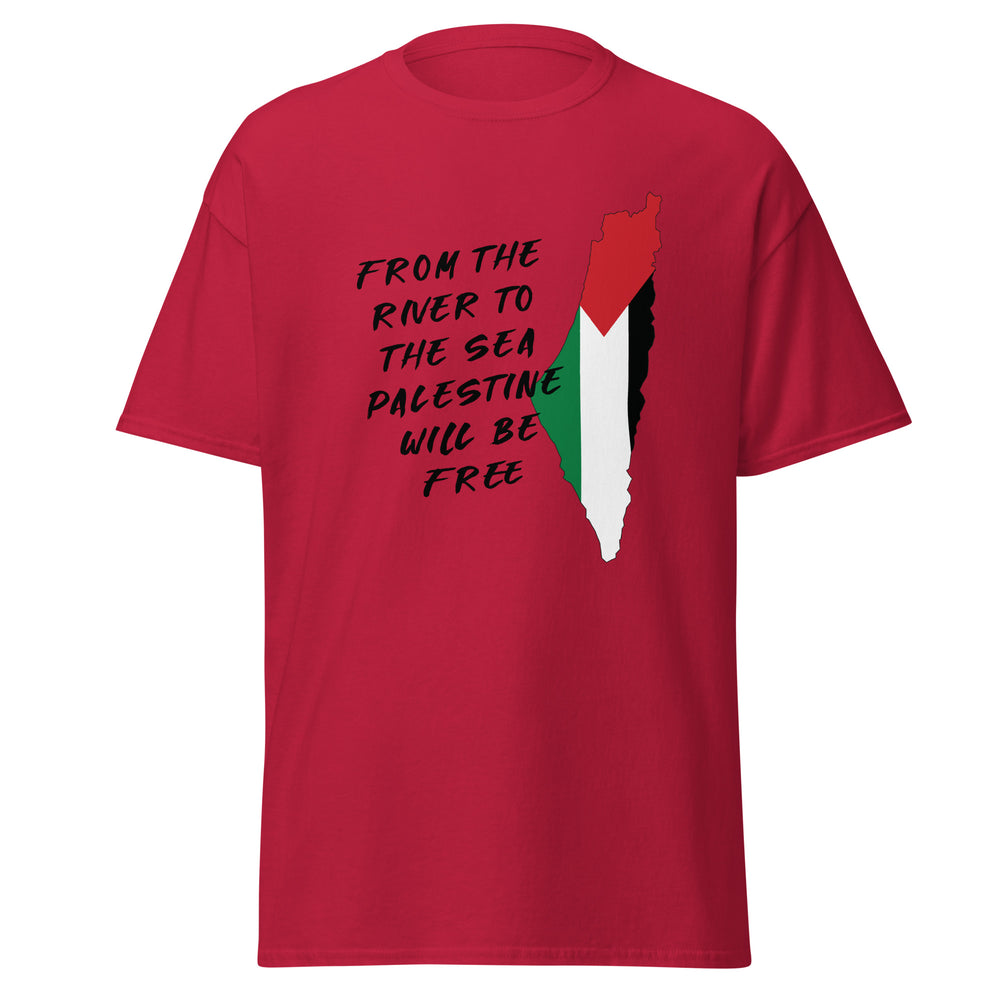Men's Classic Tee - From the River to the Sea, Cardinal