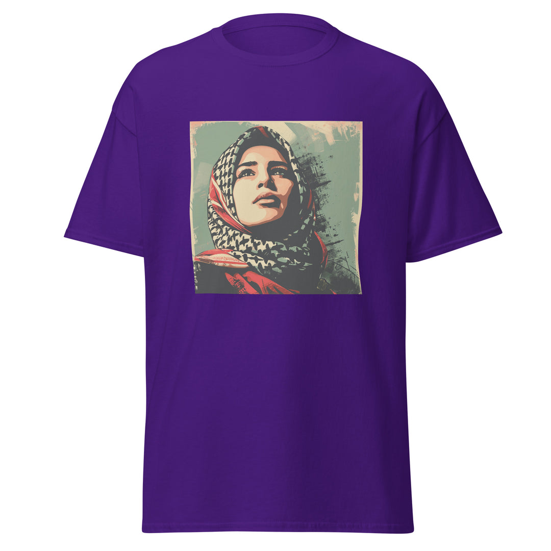 Men's Classic Tee - Palestine Hope, Purple