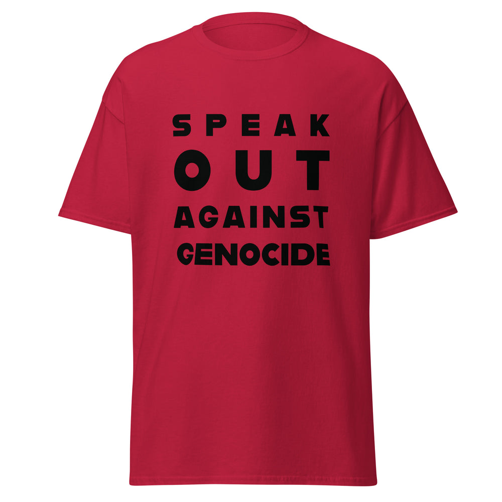 Men's Classic Tee - Speak Against Genocide, Cardinal