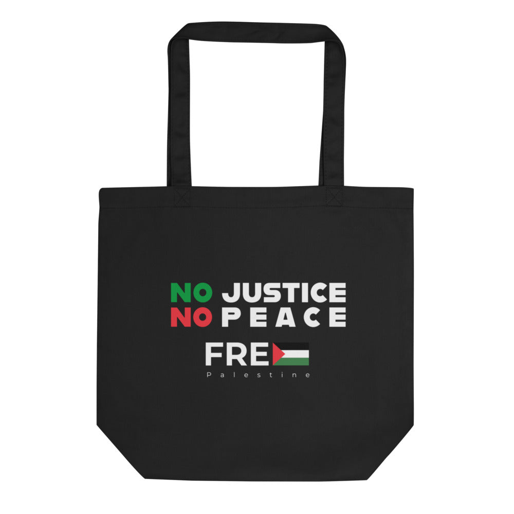 No Justice No Peace - Eco Tote Bag, Eco Tote Bag Black
