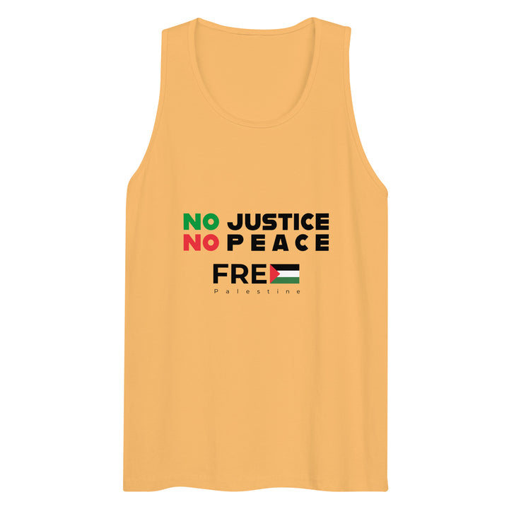 No Justice No Peace - Men’s Premium Tank Top, Mens Premium Tank Top Squash