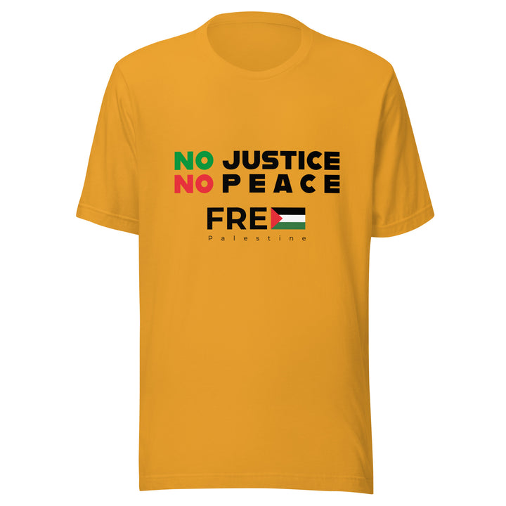 No Justice No Peace - Men T-Shirt, T Shirt Mustard