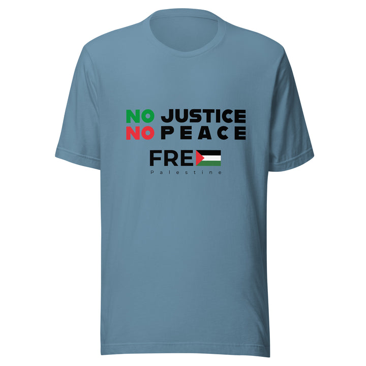 No Justice No Peace - Men T-Shirt, T Shirt Steel Blue