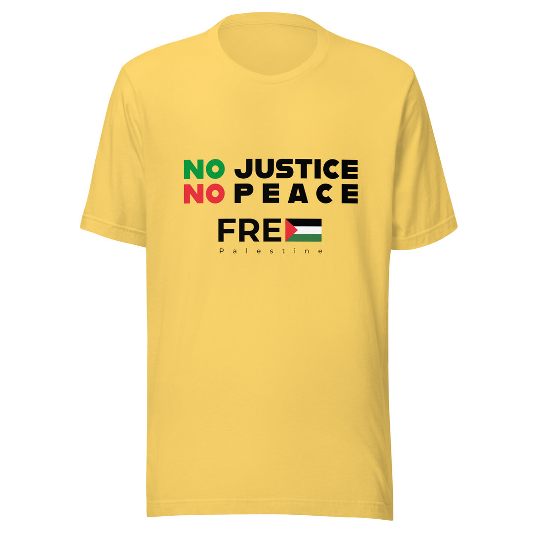 No Justice No Peace - Men T-Shirt, T Shirt Yellow
