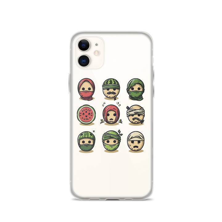 Palestine Emoji - Clear Case for iPhone®, iPhone iPhone 11 Case On Phone