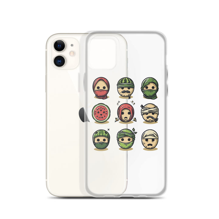 Palestine Emoji - Clear Case for iPhone®, iPhone iPhone 11 Case With Phone