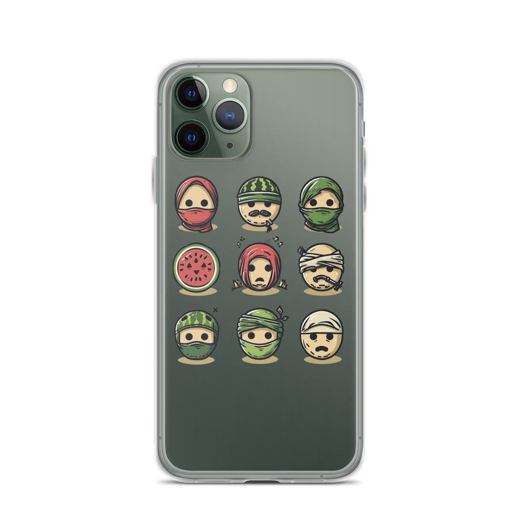 Palestine Emoji - Clear Case for iPhone®, iPhone iPhone 11 Pro Case On Phone