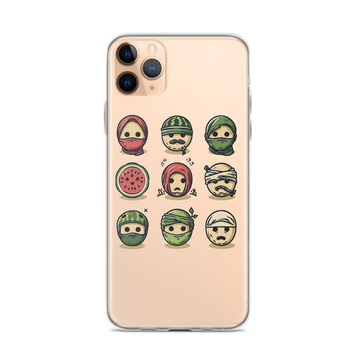 Palestine Emoji - Clear Case for iPhone®, iPhone iPhone 11 Pro Max Case On Phone