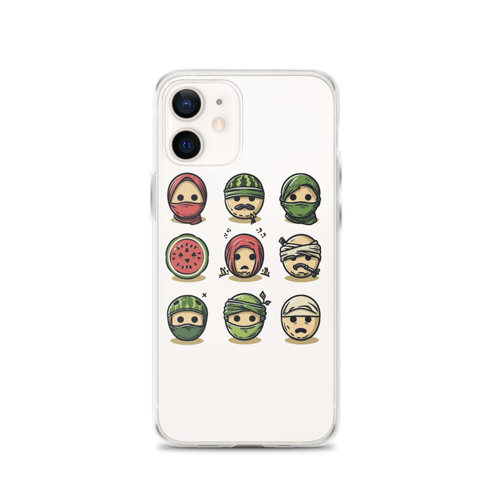 Palestine Emoji - Clear Case for iPhone®, iPhone iPhone 12 Case On Phone