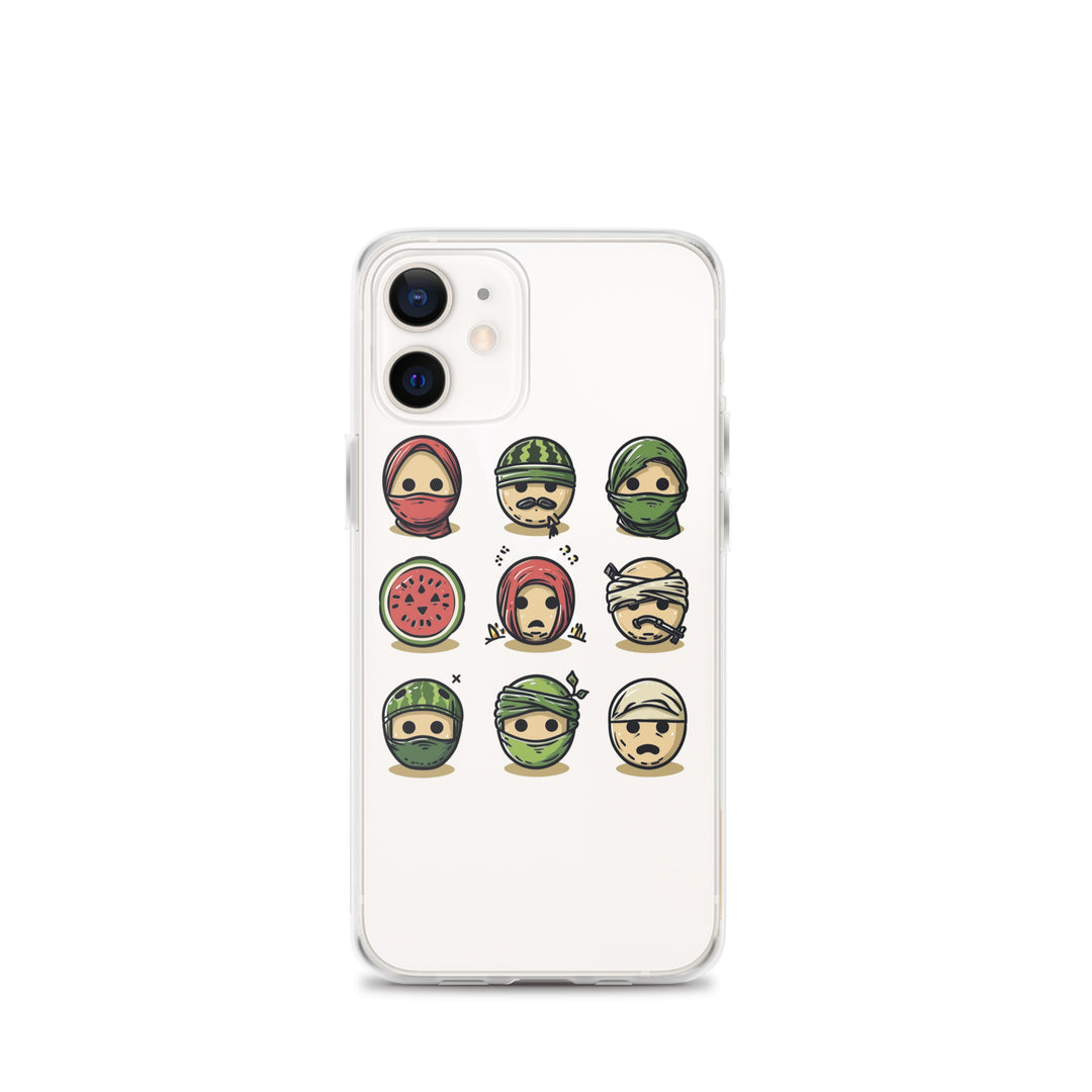 Palestine Emoji - Clear Case for iPhone®, iPhone iPhone 12 Mini Case On Phone